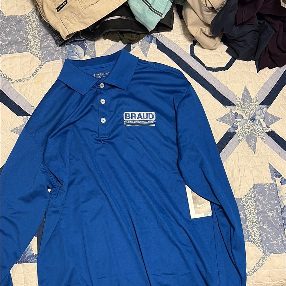 Nike Blue Performance Polo Shirt